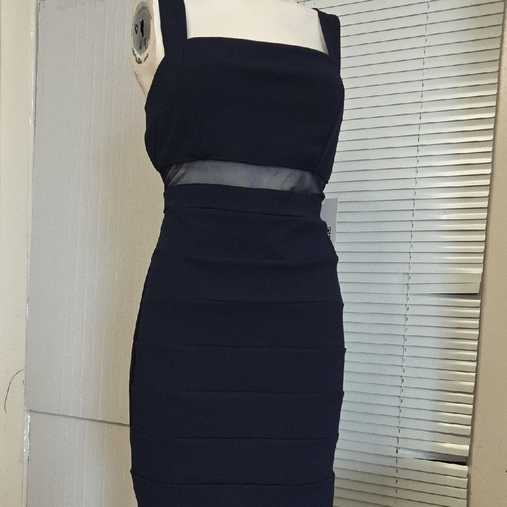 Emerald Sundae Elegant Bark Blue Sleeveless Dress Xlarge Sz [1103]